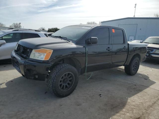 NISSAN TITAN S 2012 black crew pic gas 1N6AA0EK7CN306810 photo #1