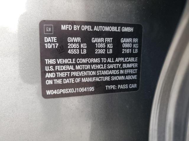 2018 BUICK REGAL ESSE W04GP6SX0J1064195