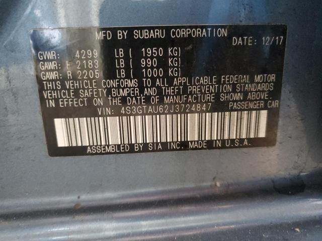 2018 SUBARU IMPREZA LI 4S3GTAU62J3724847
