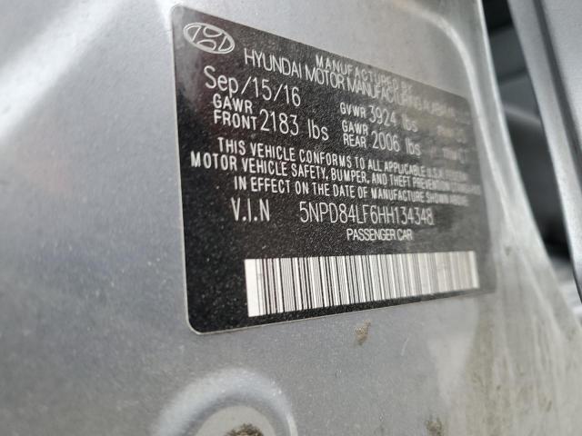 2017 HYUNDAI ELANTRA SE 5NPD84LF6HH134348