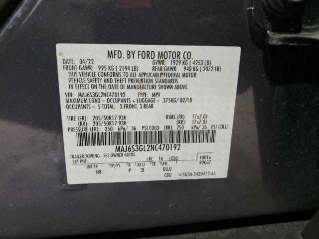 2022 FORD ECOSPORT S - MAJ6S3GL2NC470192