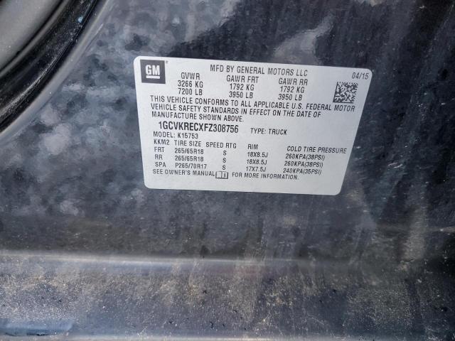 2015 CHEVROLET SILVERADO - 1GCVKRECXFZ308756