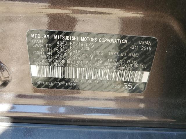 2020 MITSUBISHI OUTLANDER - JA4AR3AU9LU010563