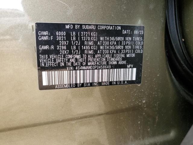 2023 SUBARU ASCENT TOU 4S4WMAWD3P3458649
