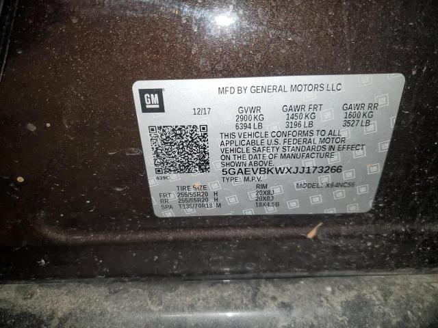 2018 BUICK ENCLAVE PR 5GAEVBKWXJJ173266