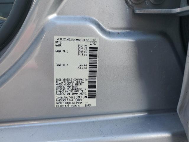 2022 NISSAN ALTIMA SV - 1N4BL4DV7NN339738