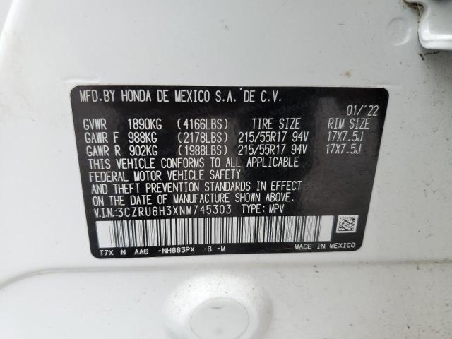 2022 HONDA HR-V LX - 3CZRU6H3XNM745303