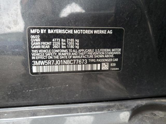 2022 BMW 330XI - 3MW5R7J01N8C77673