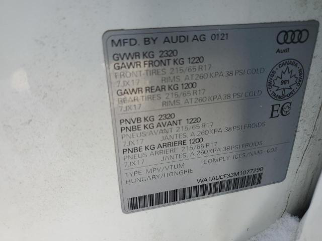 2021 AUDI Q3 PREMIUM - WA1AUCF33M1077290