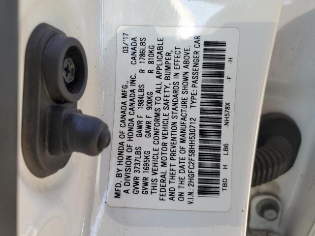 2017 HONDA CIVIC LX - 2HGFC2F58HH530712