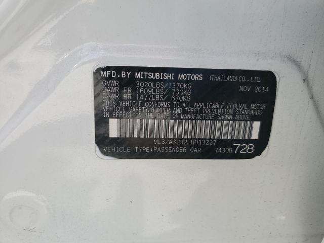 2015 MITSUBISHI MIRAGE DE ML32A3HJ2FH033227