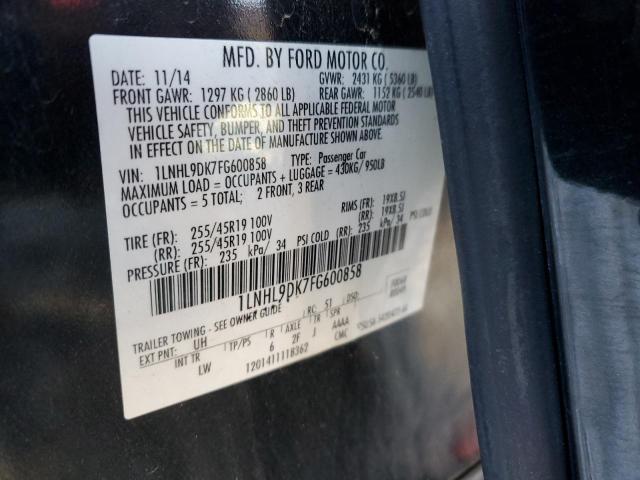 2015 LINCOLN MKS 1LNHL9DK7FG600858