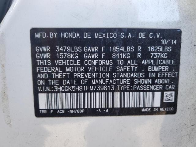 2015 HONDA FIT EX 3HGGK5H81FM739613