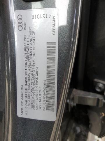 2022 AUDI E-TRON GT WAUEJBFW9N7004649