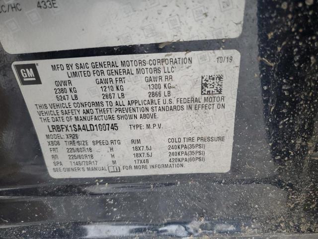 2020 BUICK ENVISION P - LRBFX1SA4LD100745