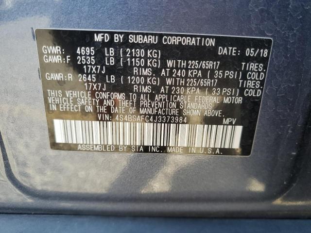 2018 SUBARU OUTBACK 2. - 4S4BSAFC4J3373984