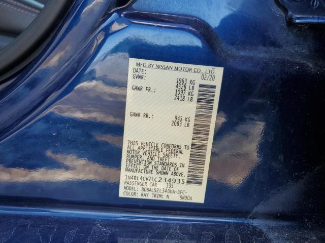 2020 NISSAN ALTIMA SR - 1N4BL4CV7LC234935