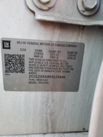 2019 CHEVROLET IMPALA LT 2G11Z5SA8K9123849