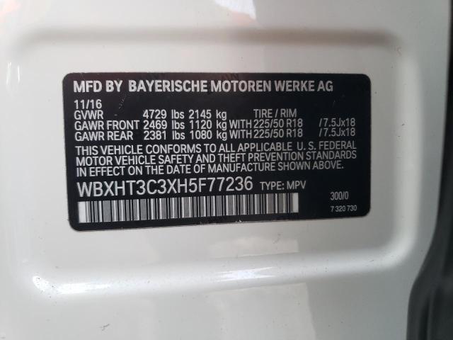 2017 BMW X1 XDRIVE2 - WBXHT3C3XH5F77236
