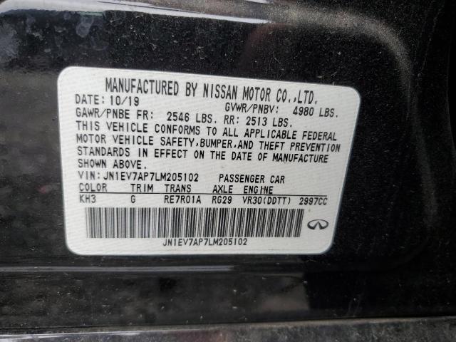 2020 INFINITI Q50 PURE - JN1EV7AP7LM205102