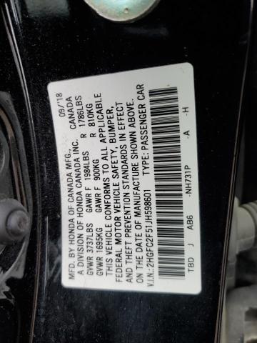 2018 HONDA CIVIC LX - 2HGFC2F51JH598601