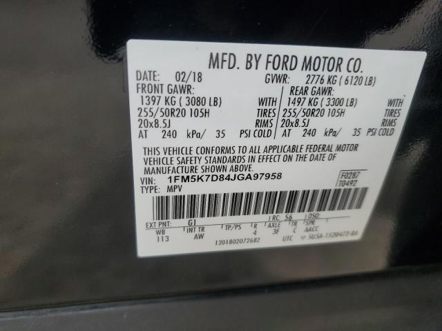 2018 FORD EXPLORER X - 1FM5K7D84JGA97958