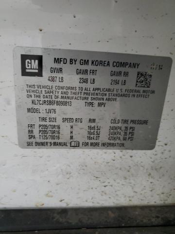 2015 CHEVROLET TRAX 1LT - KL7CJRSB6FB090813