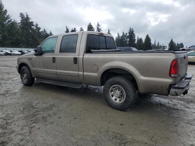 FORD F250 SUPER 2002 tan  gas 1FTNW20S62ED38381 photo #3