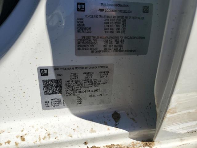 2025 CHEVROLET SILVERADO - 2GCUKDED8S1111028