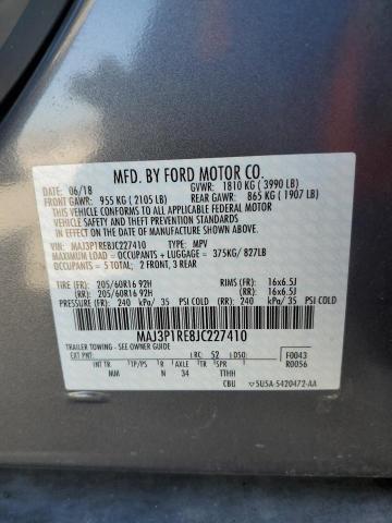 2018 FORD ECOSPORT S - MAJ3P1RE8JC227410
