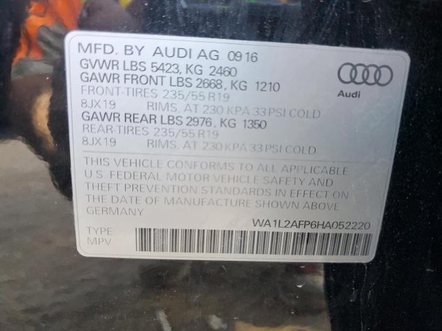 2017 AUDI Q5 PREMIUM - WA1L2AFP6HA052220