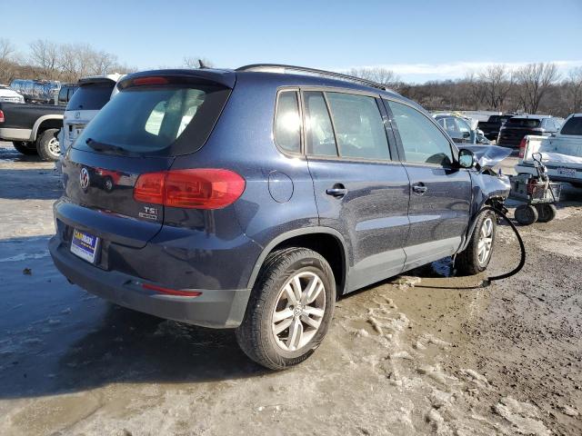 VOLKSWAGEN TIGUAN S 2016 blue  gas WVGBV7AX8GW602212 photo #4