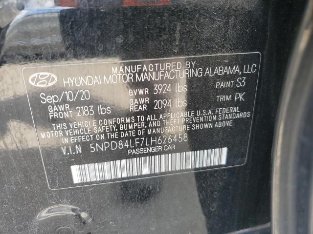2020 HYUNDAI ELANTRA SEL 5NPD84LF7LH626458