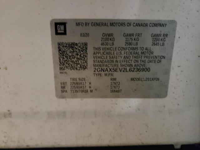 2020 CHEVROLET EQUINOX - 2GNAX5EV2L6236900