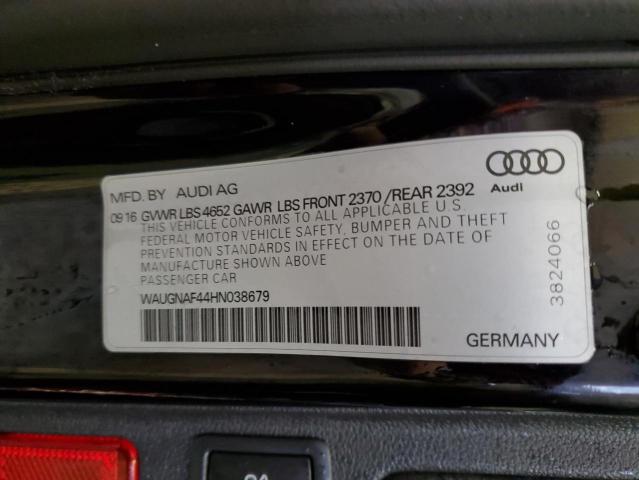 2017 AUDI A4 PREMIUM - WAUGNAF44HN038679