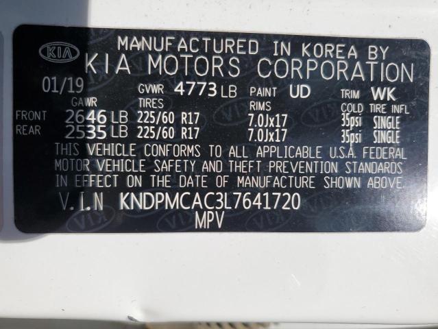 2020 KIA SPORTAGE L - KNDPMCAC3L7641720