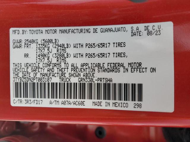 2023 TOYOTA TACOMA DOU - 3TYBZ5DN2PT003107