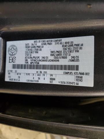 2014 FORD ESCAPE SE - 1FMCU9G90EUD90006