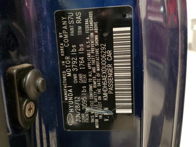 2013 HYUNDAI ELANTRA CO - KMHDH6AEXDU006292
