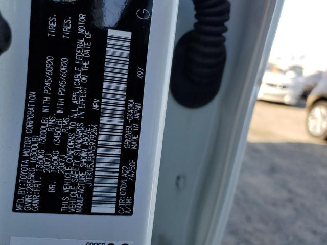 2022 TOYOTA 4RUNNER LI JTEKU5JRXN5979264