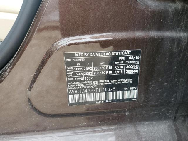 2015 MERCEDES-BENZ GLA 250 4M - WDCTG4GB7FJ115375