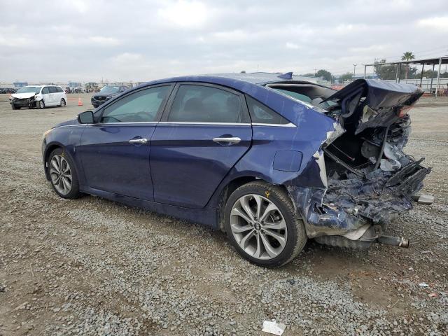 HYUNDAI SONATA SE 2014 blue  gas 5NPEC4AB5EH851547 photo #3