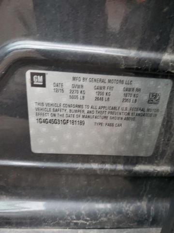 2016 BUICK LACROSSE S 1G4G45G31GF181189