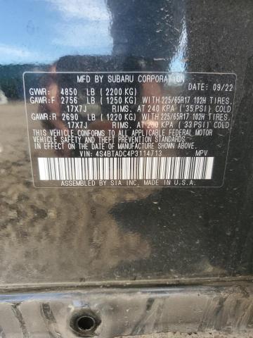 2023 SUBARU OUTBACK PR - 4S4BTADC4P3114713