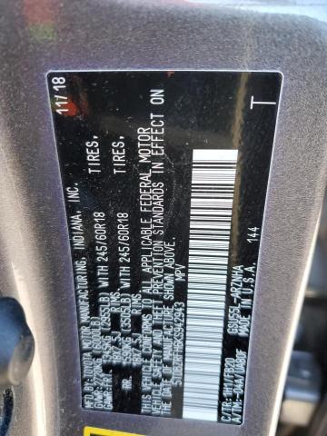 2019 TOYOTA HIGHLANDER - 5TDBZRFH6KS942943
