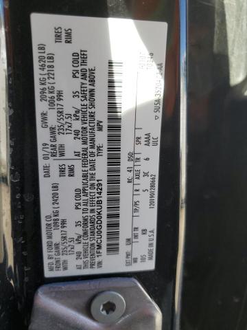 2019 FORD ESCAPE SE - 1FMCU0GD0KUB14291