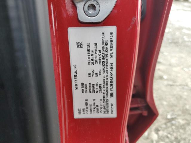 2022 TESLA MODEL 3 - 5YJ3E1EAXNF184894