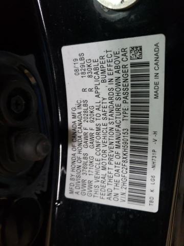 2019 HONDA CIVIC SPOR - 2HGFC2F8XKH590153