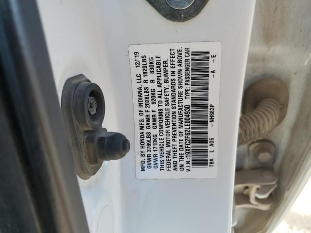 2020 HONDA CIVIC LX - 19XFC2F62LE004930