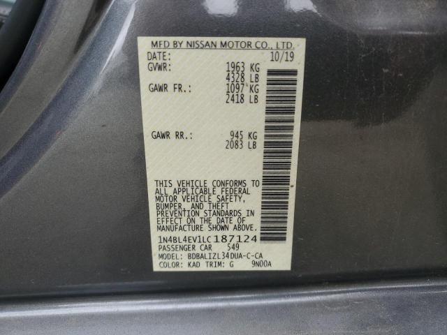 2020 NISSAN ALTIMA SL - 1N4BL4EV1LC187124